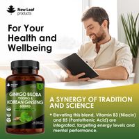 New Leaf Gingko Biloba & Korean Ginseng (360 Tablets)